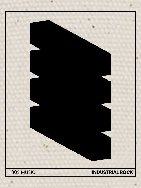 Affiche rock industriel