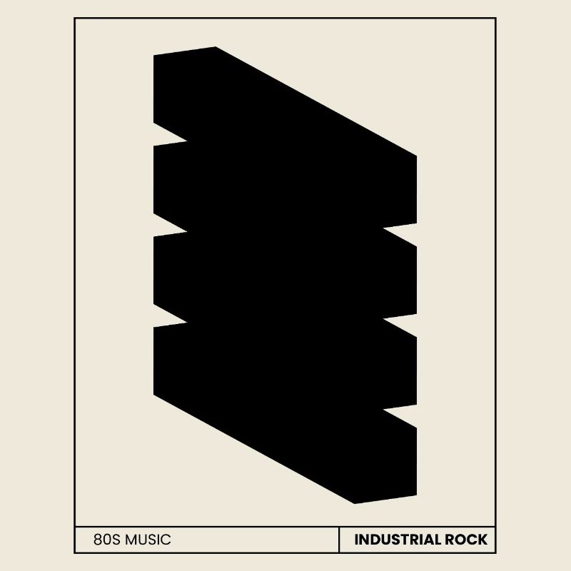 Affiche rock industriel
