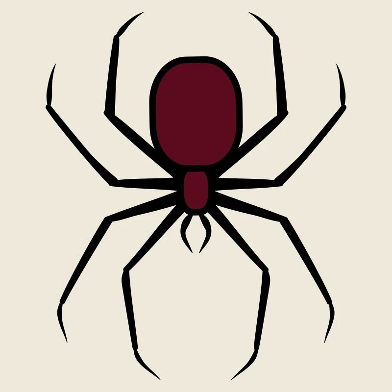 Gruselige Halloween Unheimliche Goth-Spinne 3