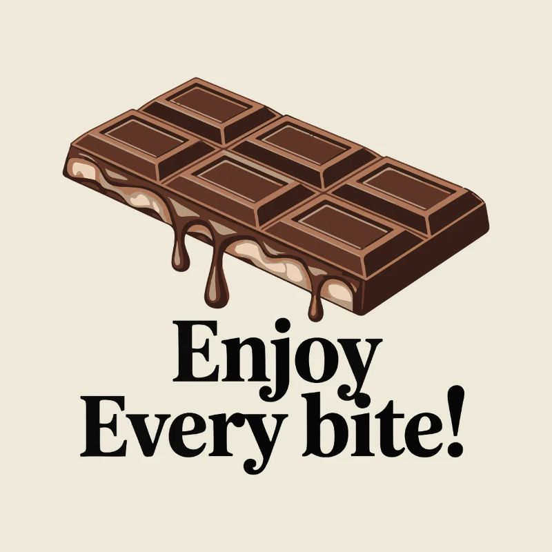 Barre de chocolat à effet gouttelant