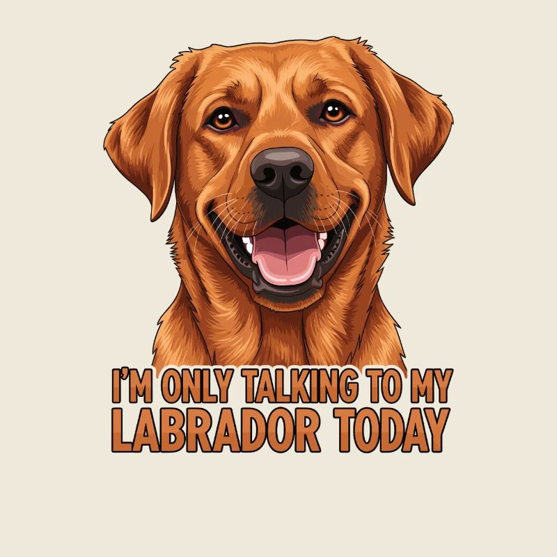 Labrador Hund Spruch Design