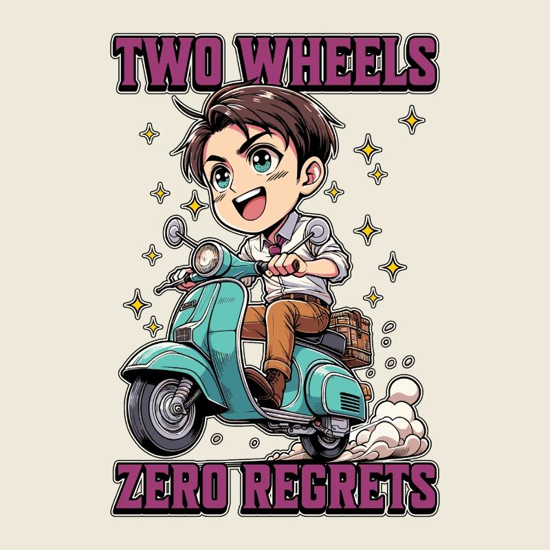 Scooter Two Wheels Zero Regrets Scooter Driver