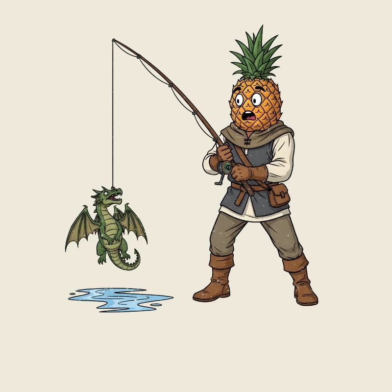 Ananas Mittelalter Drache