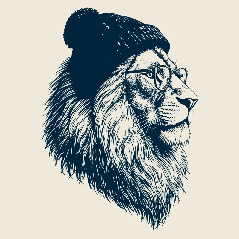 Hipster Löwe