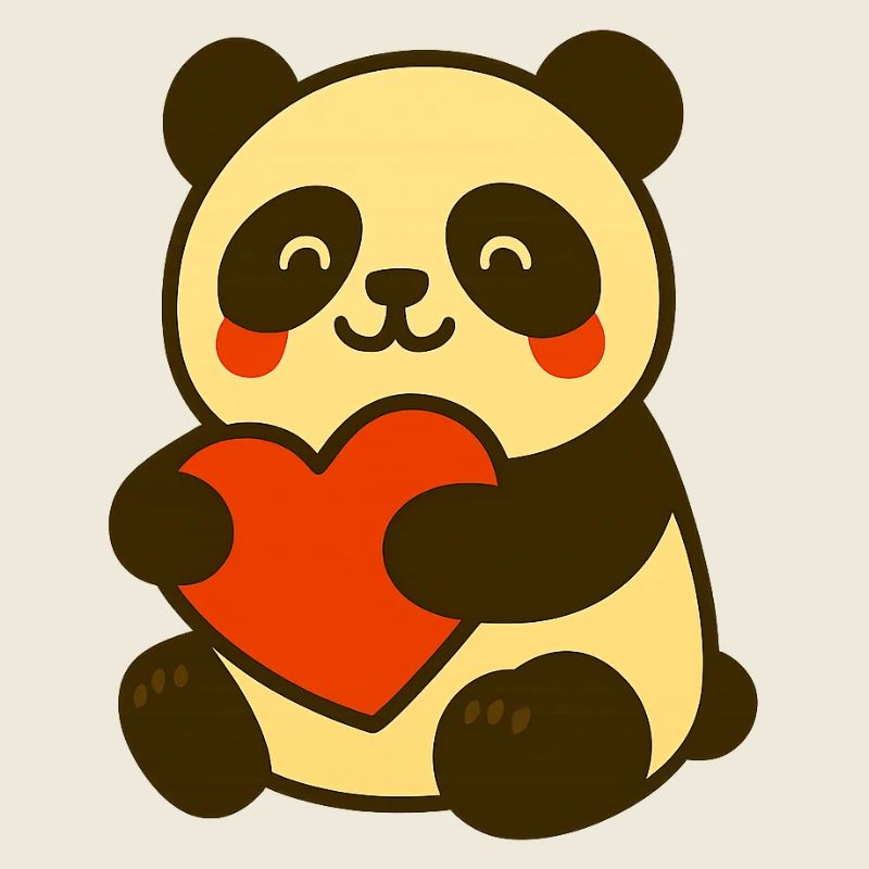 Der_Panda_mit_Herzumarmung