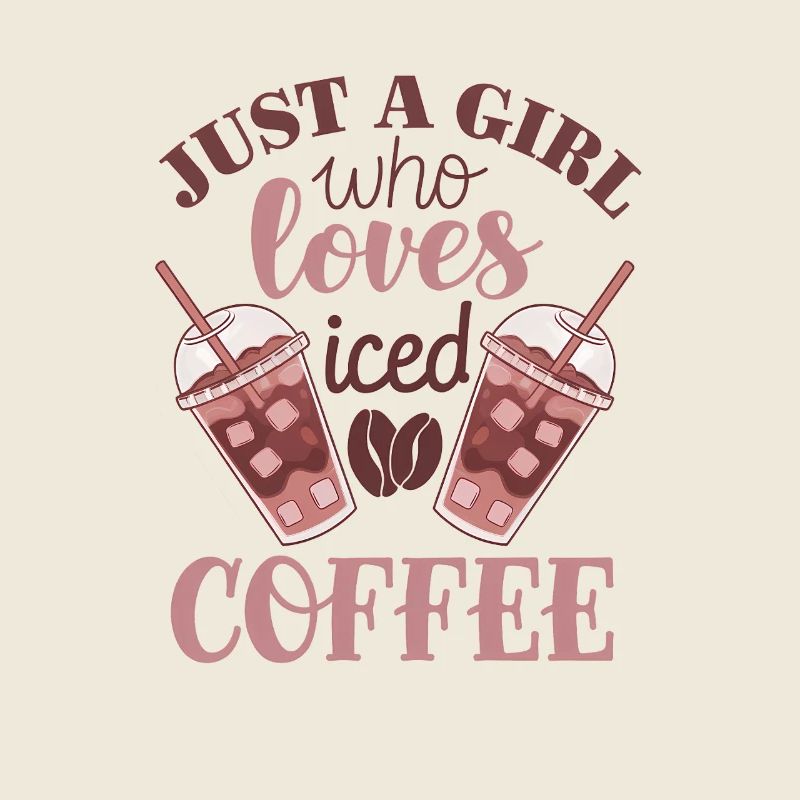 Fille qui aime le café glacé