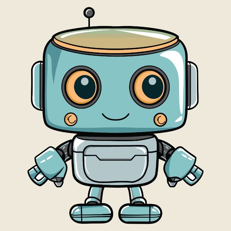 Imprimé robot mignon pour les enfants
