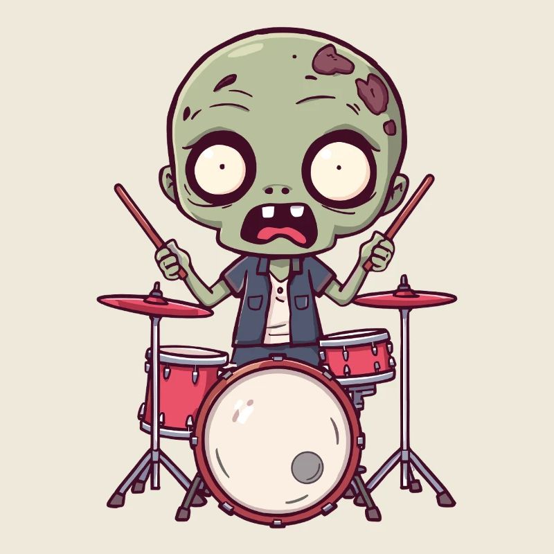 Batteur effrayant - Zombie