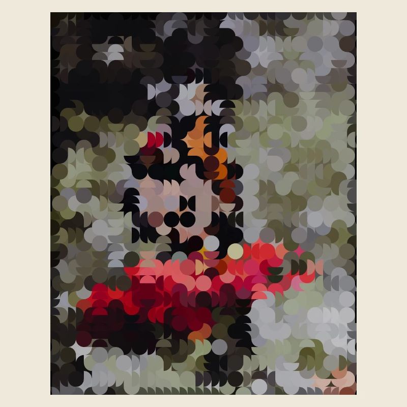 Mosaïque de papillons pointillés