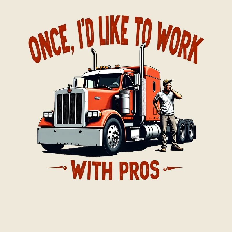 Working with professionals for once – truck driver humor