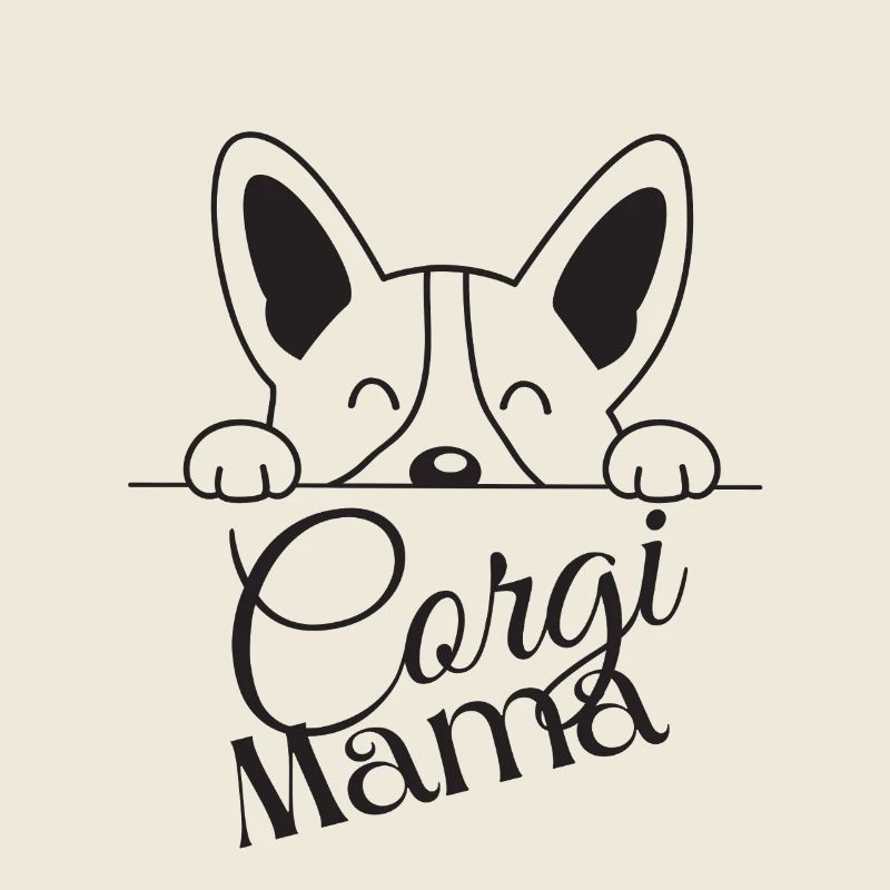Corgi Mama Peek Design
