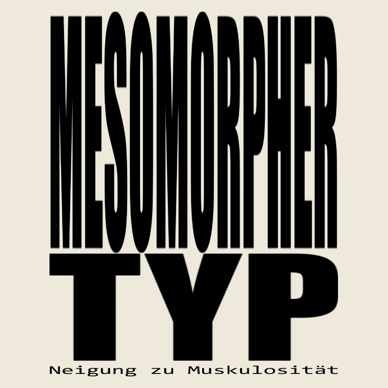 Type de mésomphe Tendance à la musculature
