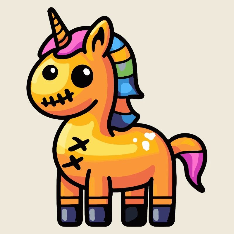 Licorne Halloween Zombie