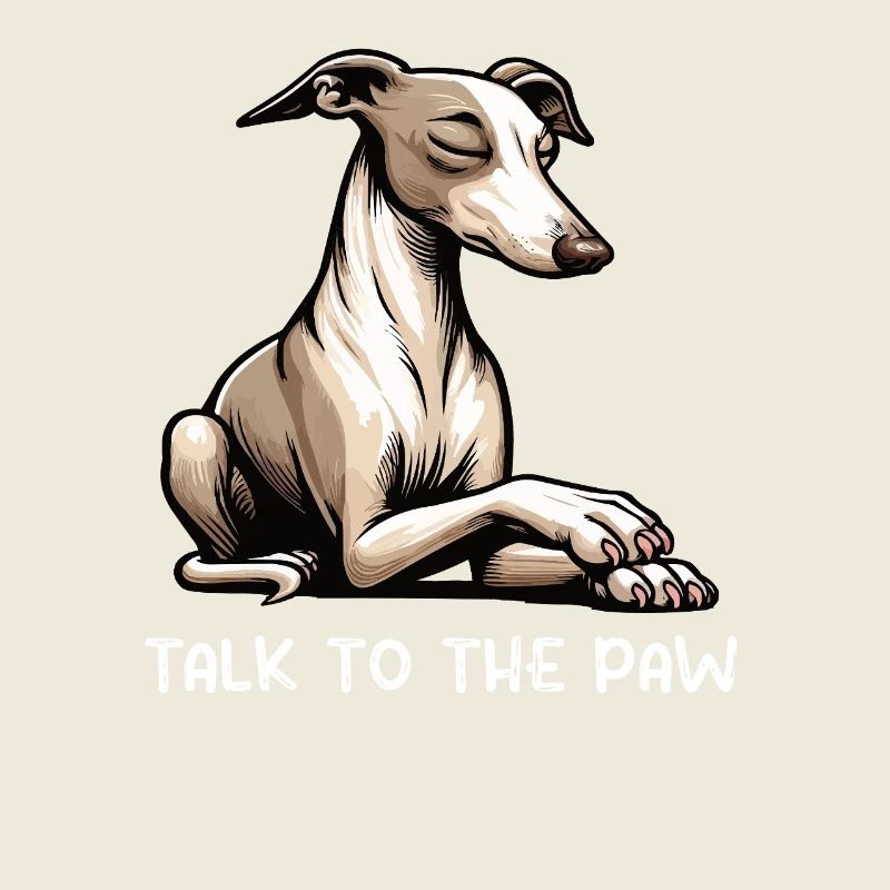 Parlez à la patte Whippet Greyhound Whippets