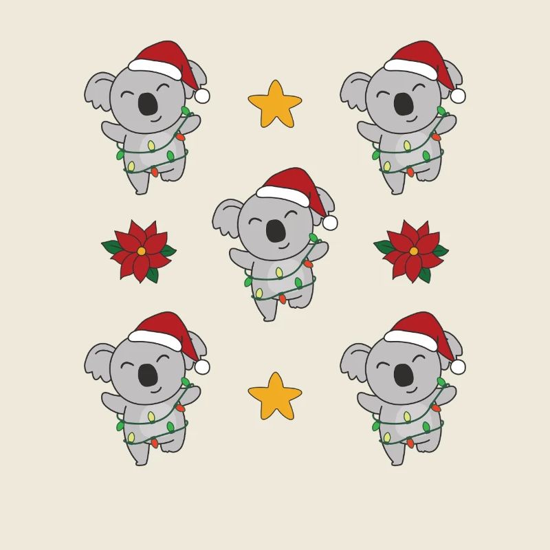 Koala Noël Hiver Animaux Koalas