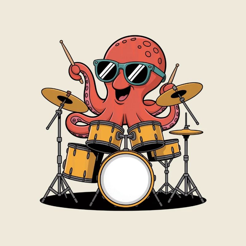 Drummer Octopus Band Groove