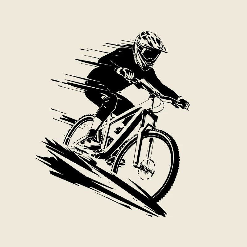 Illustration de vélo de montagne VTT