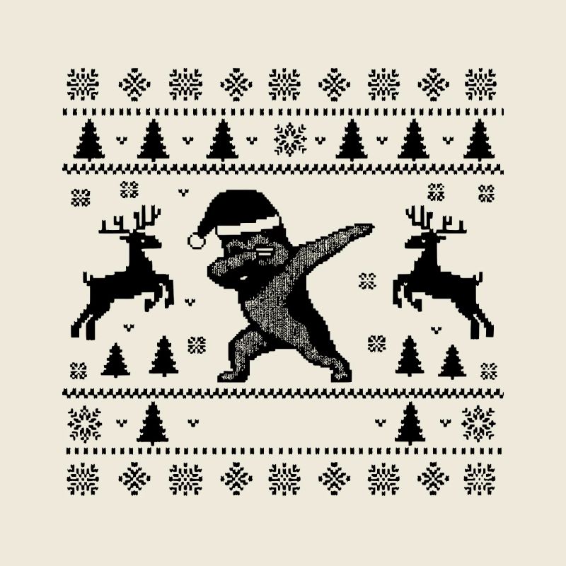 Dabbing Deutscher Schäferhund Weihnachtsmann