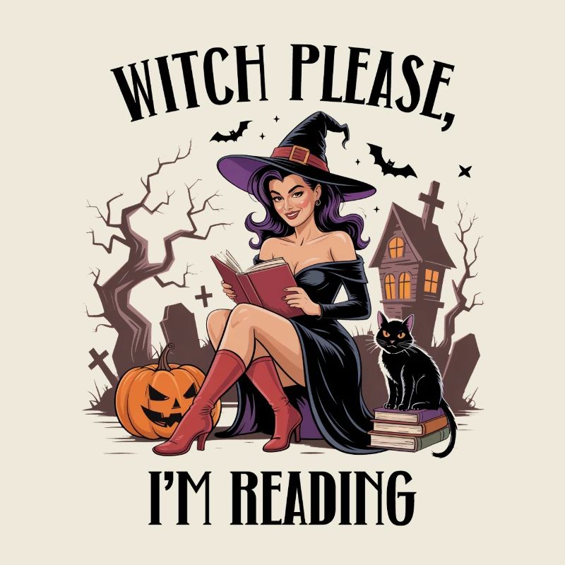 Witch Reading by Halloween Night