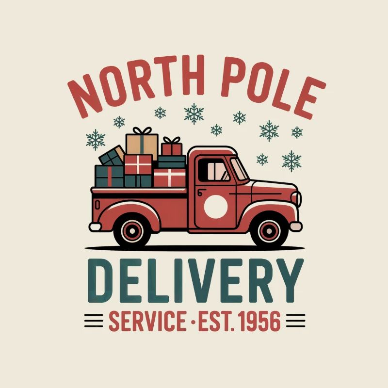 Courrier de Noël vintage