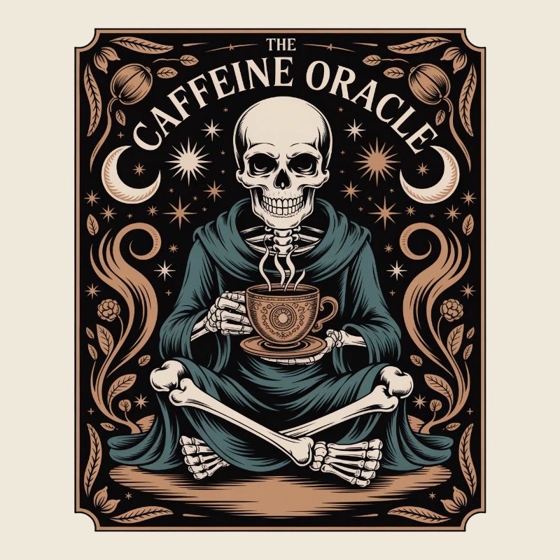The Caffeine Oracle Skelett Kaffee Orakel