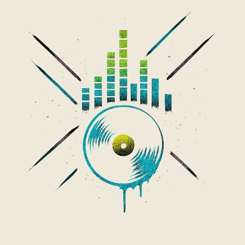 Neon Vinyl Equalizer, Club Techno Beats