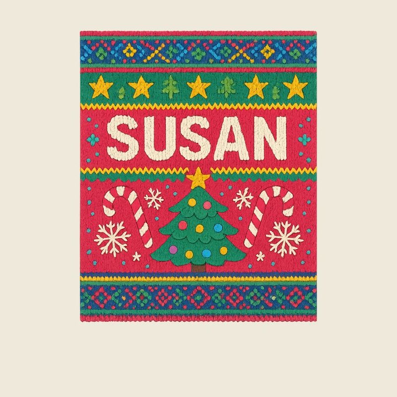 Art tricoté de Noël de Susan