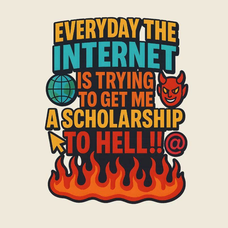 Internet Scholarship to Hell Meme, lustig