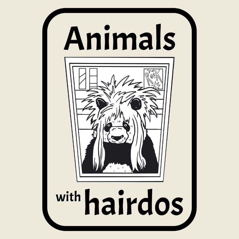 Panda avec coiffure