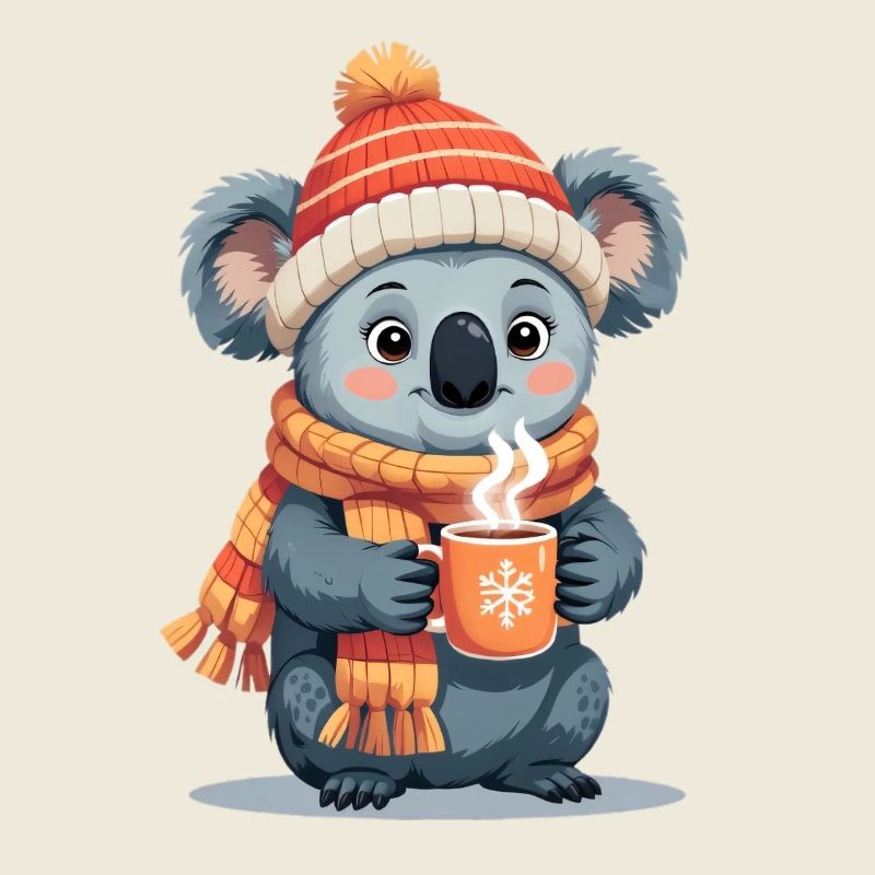 Winterkoala Kuscheltee Becher