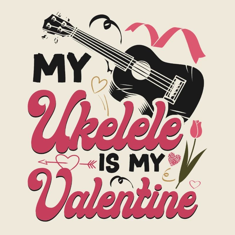 Valentines ukulélé hawaïen