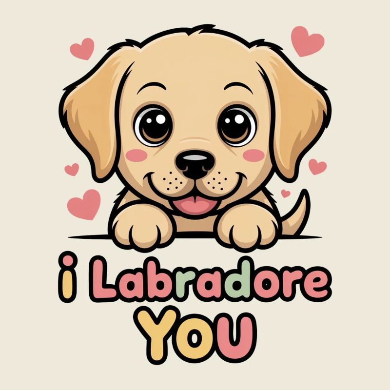Moi, Labrador, Jeu de mots avec toi de chiot