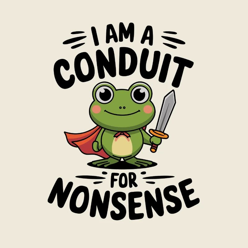 Je suis un canal pour la grenouille drôle absurde