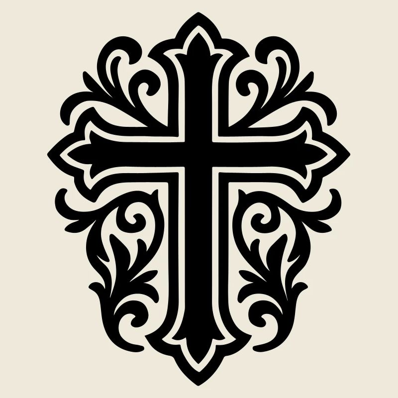 Symbole de croix chrétien