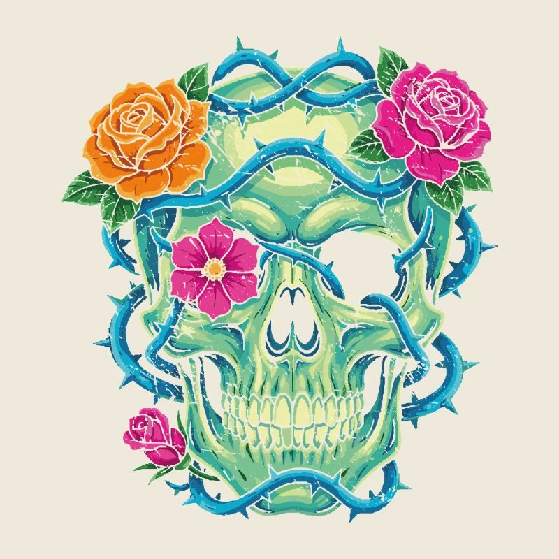 Floral Skull – Schädelkunst