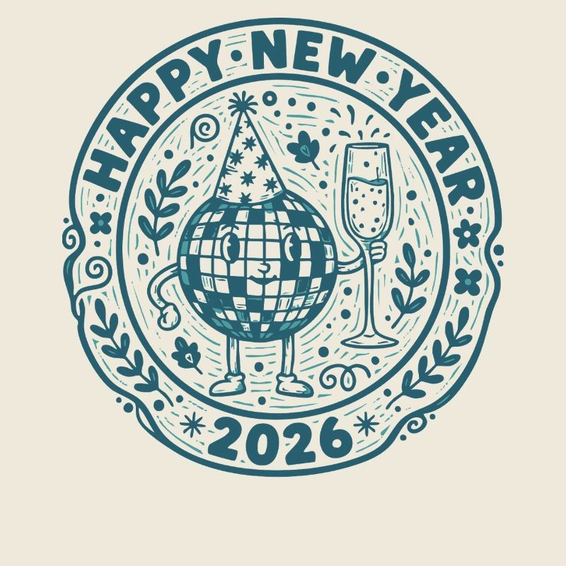 Happy New Year 2026 Celebration Design