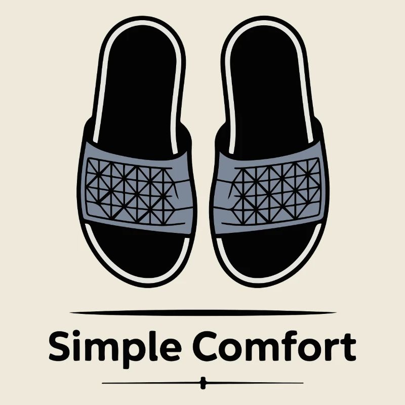 Sandales à sangles géométriques Confort Simple