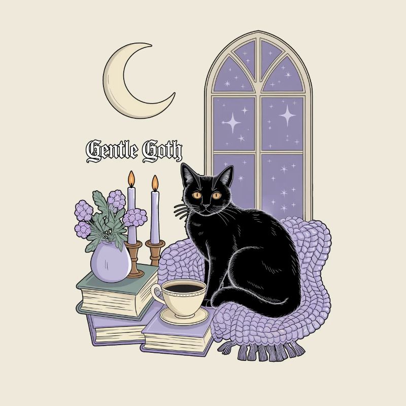 Gentle Goth Cozy Goth Katze