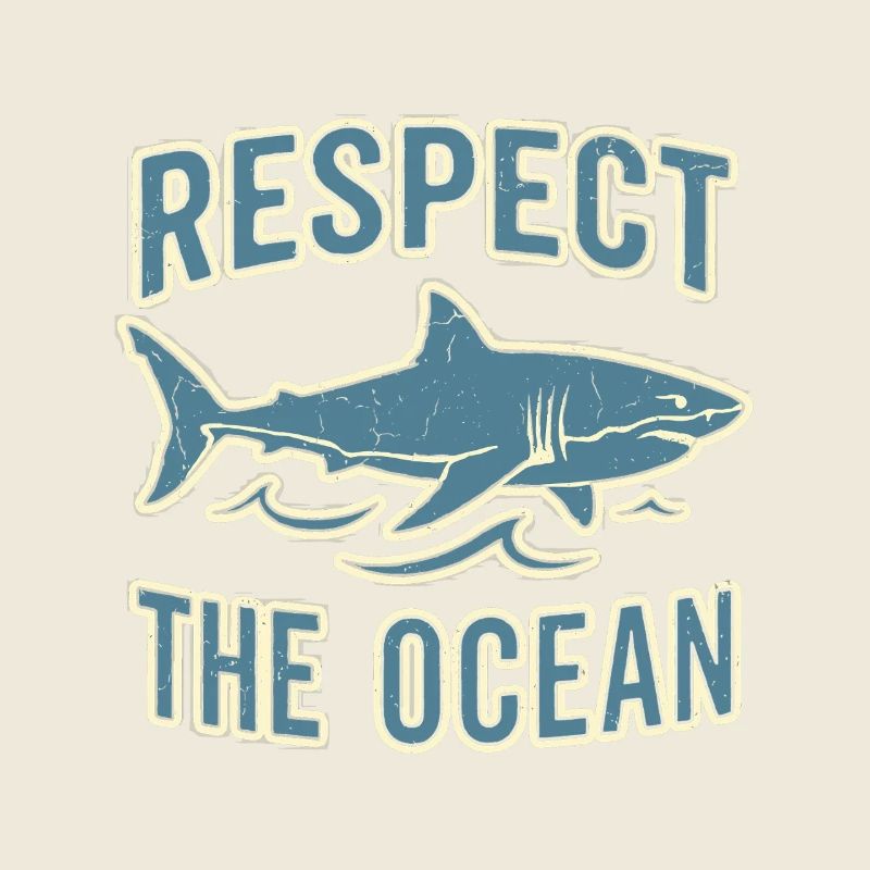 Respect The Ocean Conservation des requins vintés