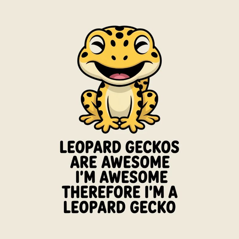 Dessin animé du Gecko léopard