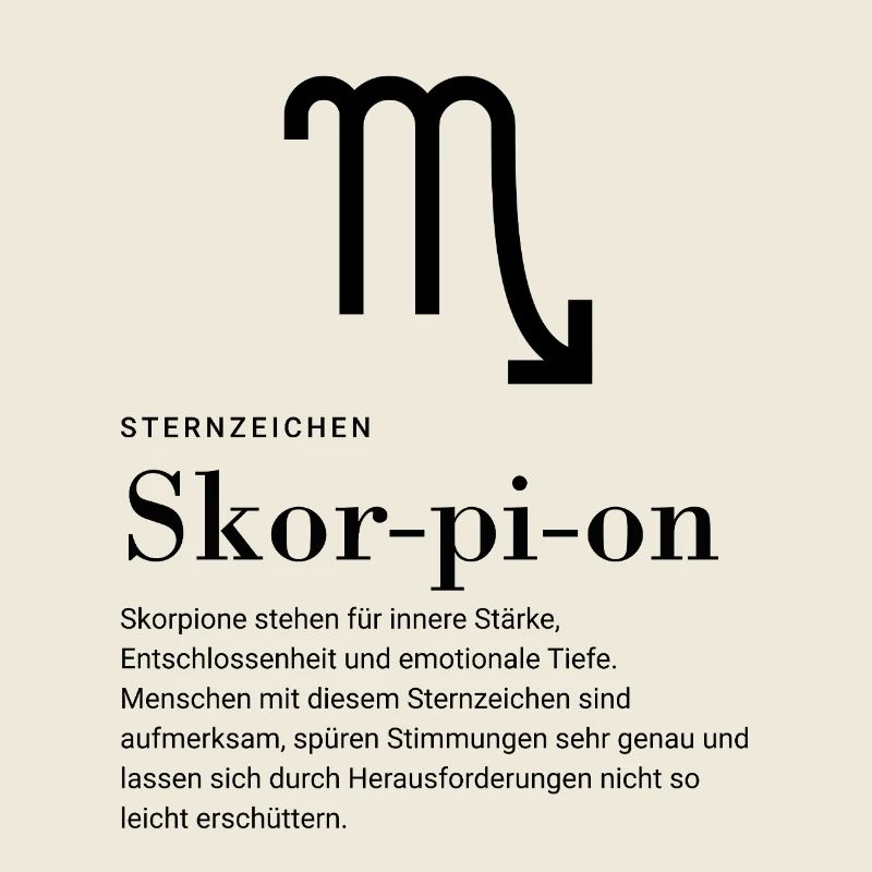 Sternzeichen Skorpion