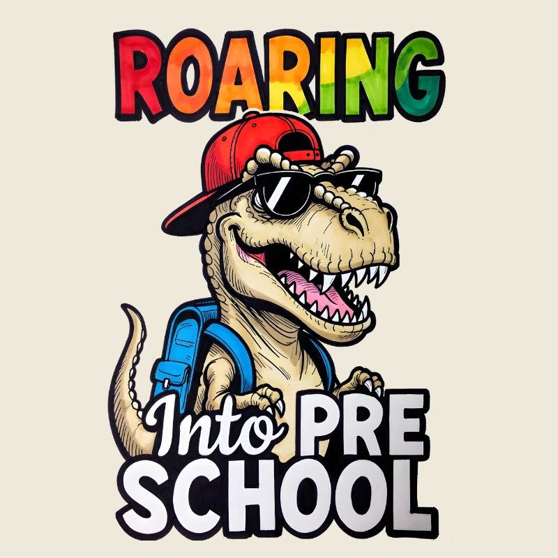 Roaring into Preschool Dinosaur Back to School