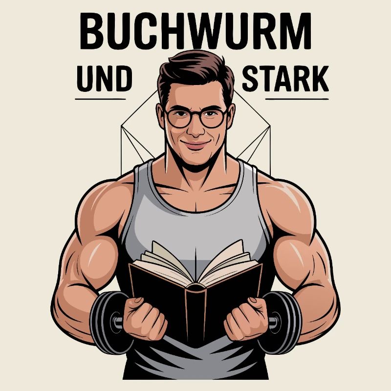 Buchwurm Stark Lesekraft