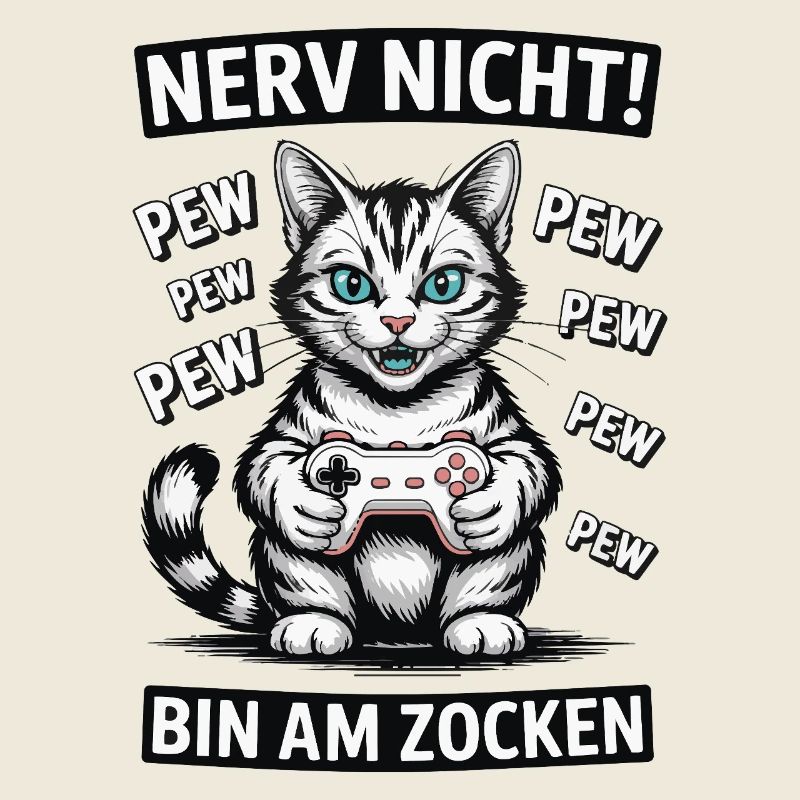 Courage Not I Gaming Cat Design