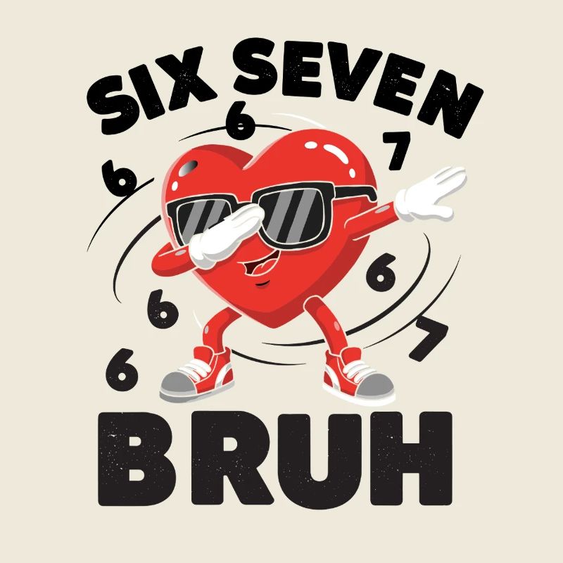 Cadeaux de cœur de la Saint-Valentin Six Sept Bruh Dab