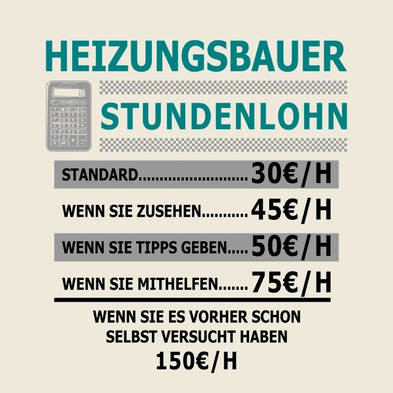 Stundenlohn Heizungsbauer