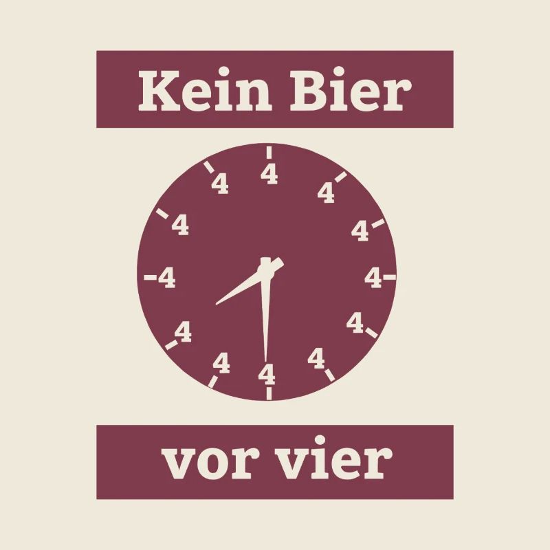 Pas de bière avant quatre heures – Un buveur drôle de temps