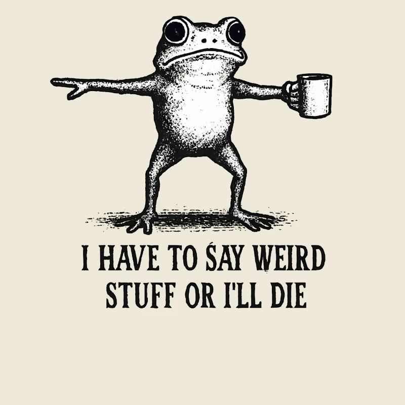 Frosch Spruch Meme Humor Lustig Geschenkidee