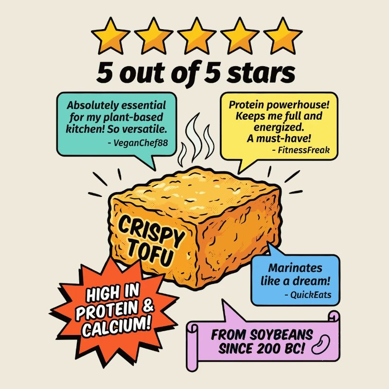 Critique 5 étoiles de Crispy Tofu