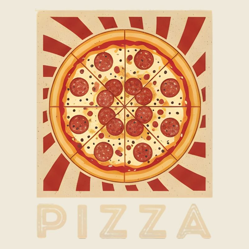 Pizza Pop Art Retro Slice